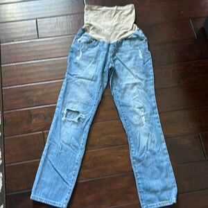 Indigo Blue Premium Denim maternity blue jeans in size Small